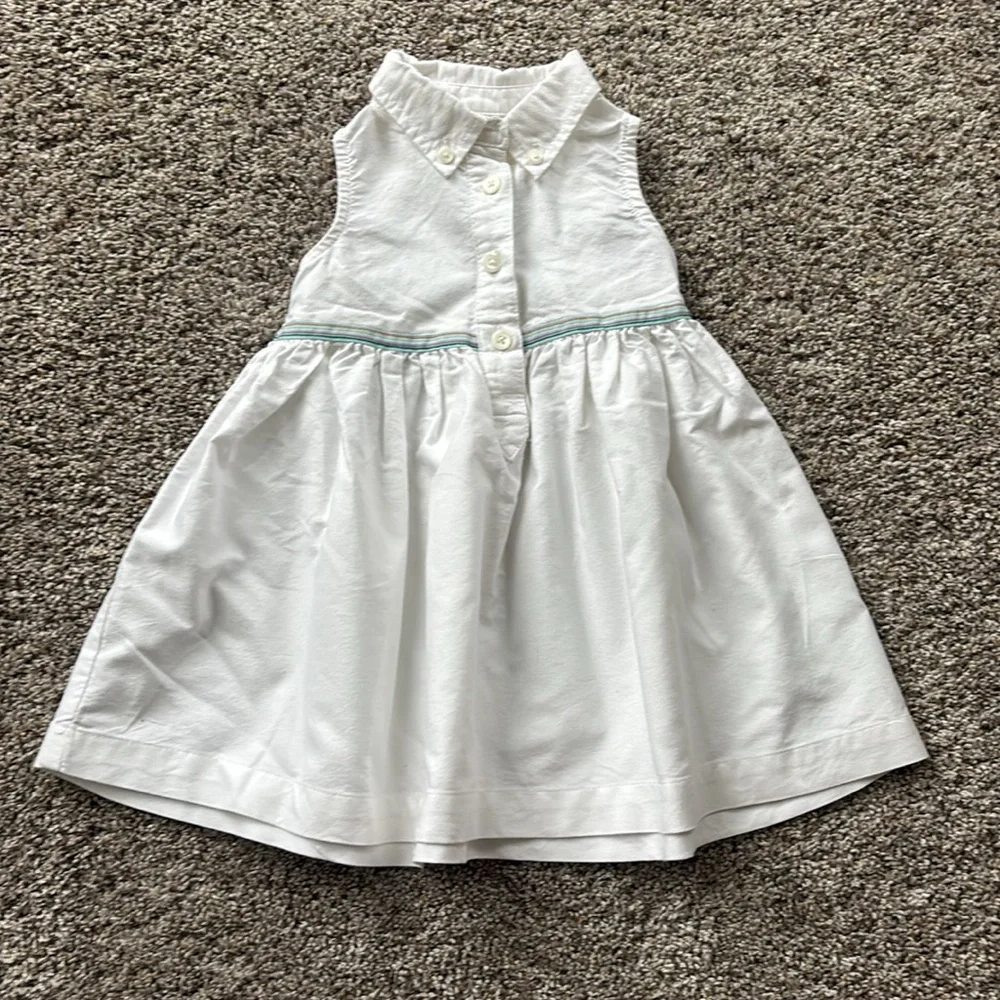 Vintage Baby GAP White and Pink Gingham Sleeveless sundresses